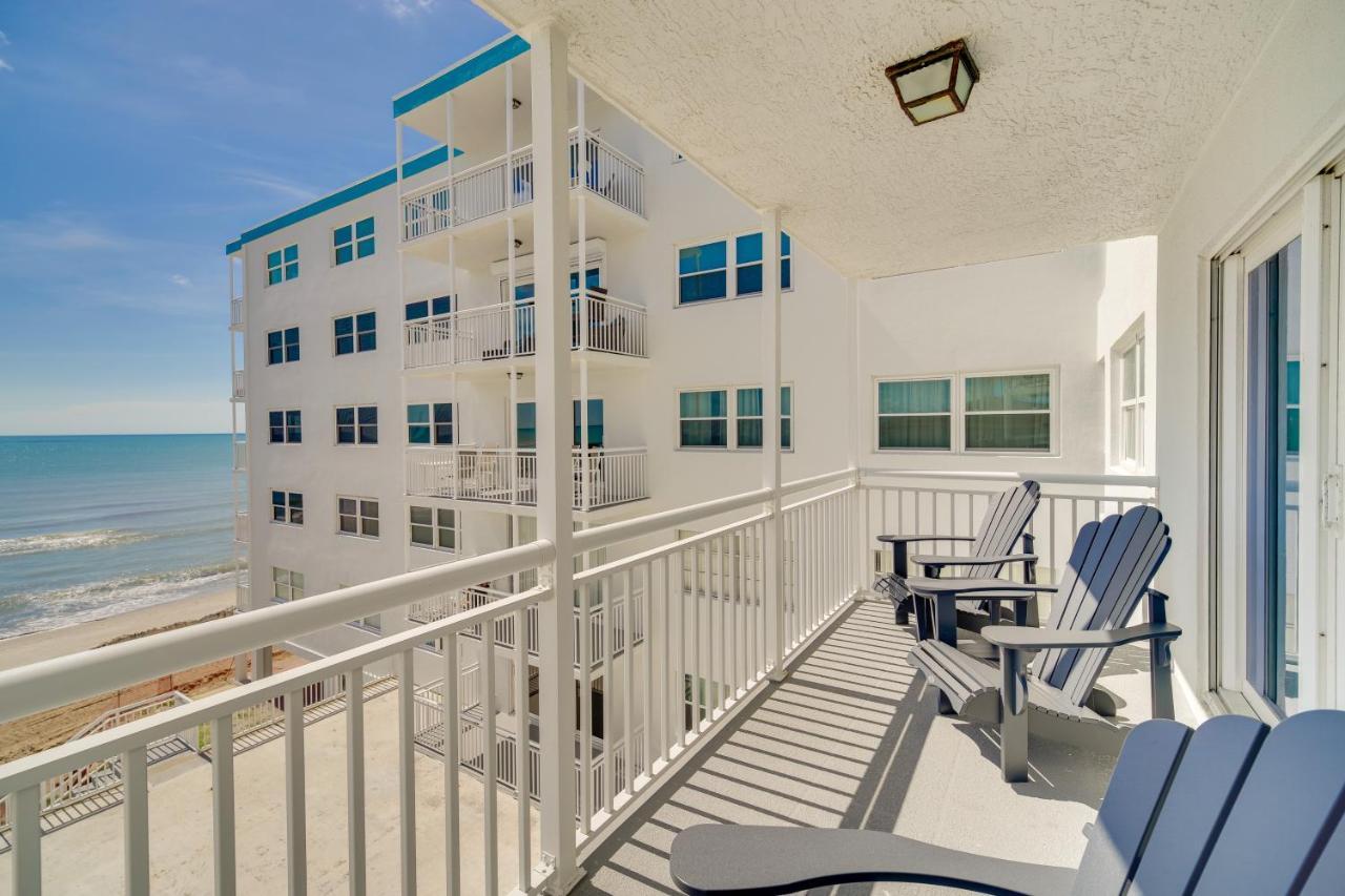 Oceanfront Satellite Beach Condo With Balcony, Views Bagian luar foto