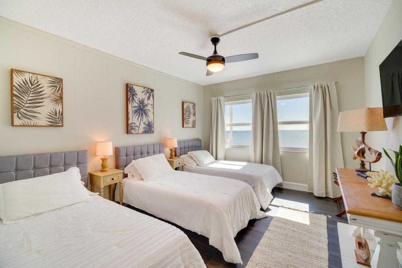 Oceanfront Satellite Beach Condo With Balcony, Views Bagian luar foto